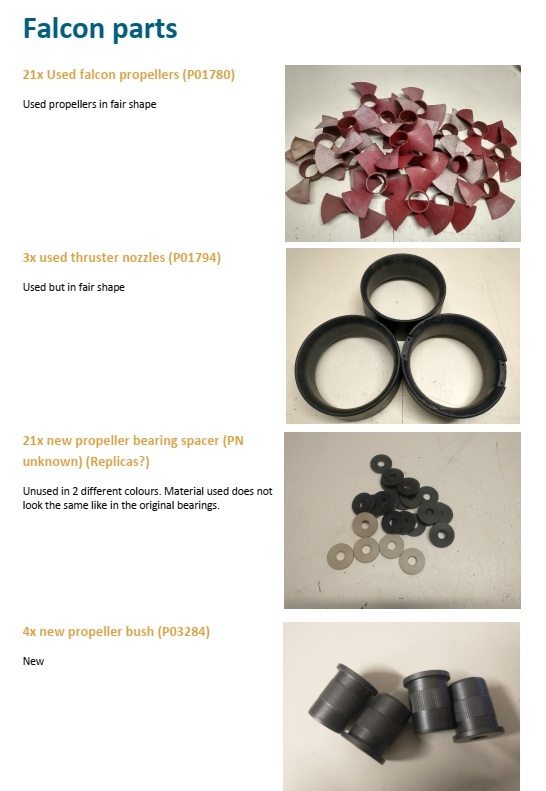 Falcon ROV Spares