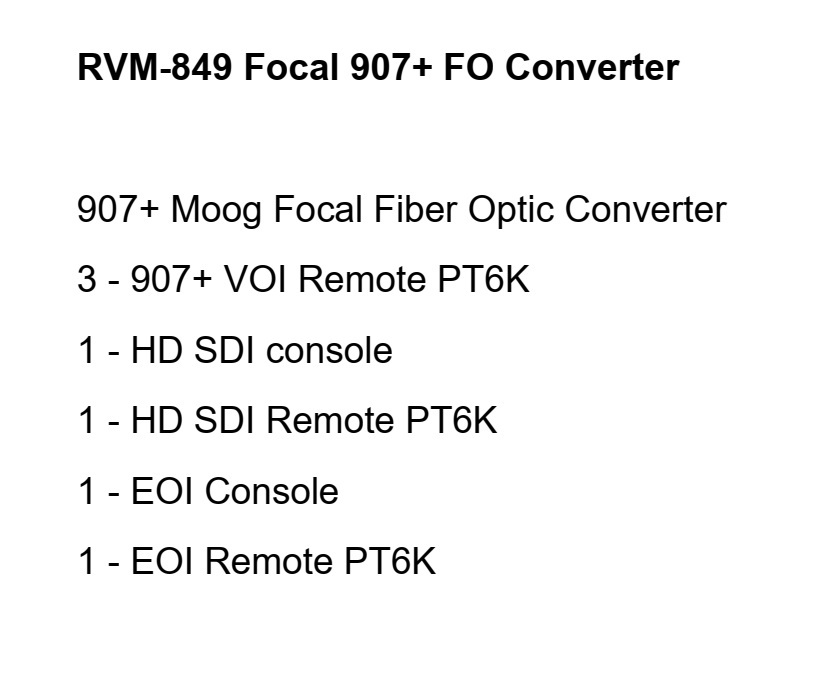Focal 907+ FO Converter