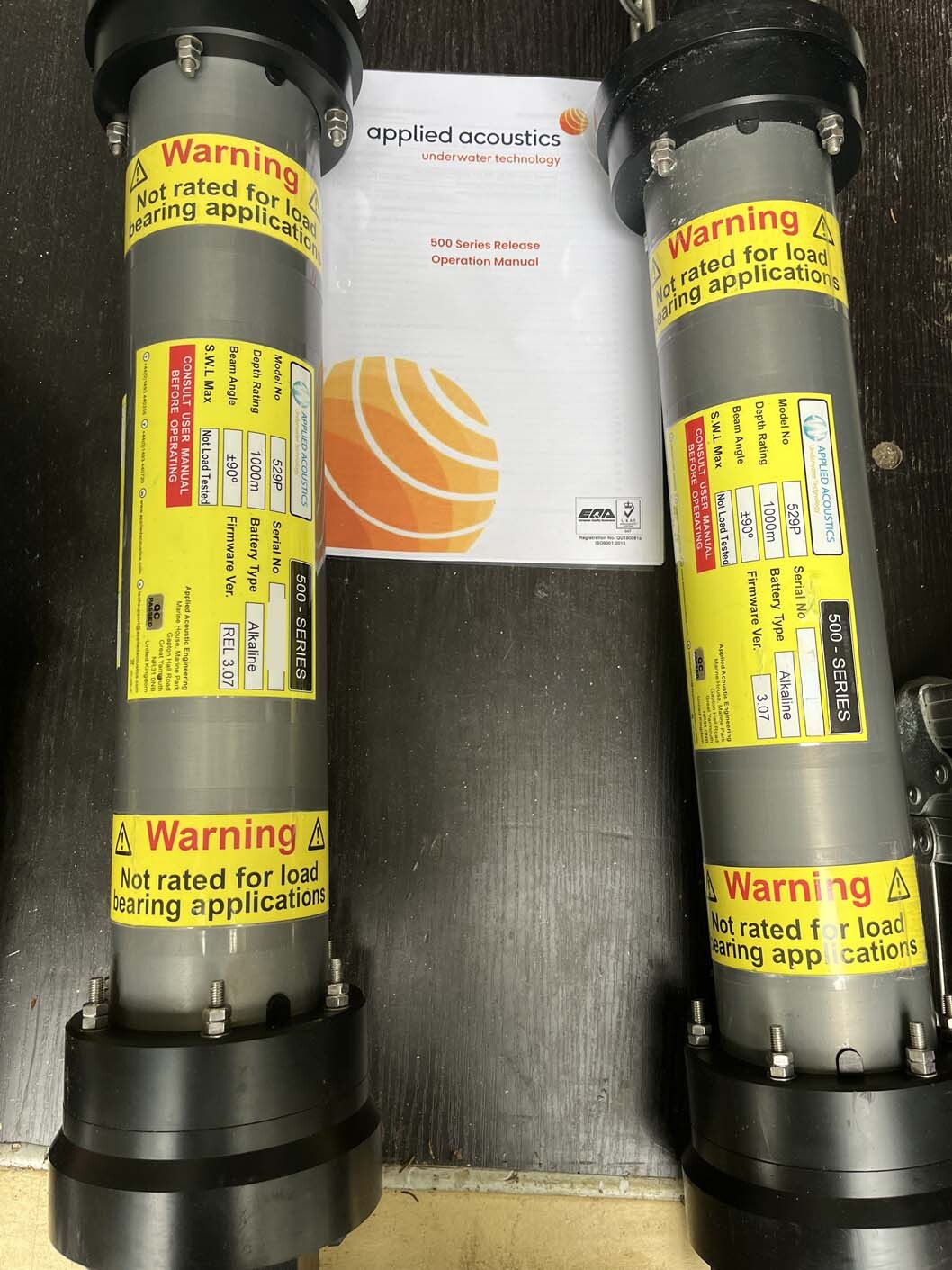 2 x AAE 529 Acoustic Release Transponders