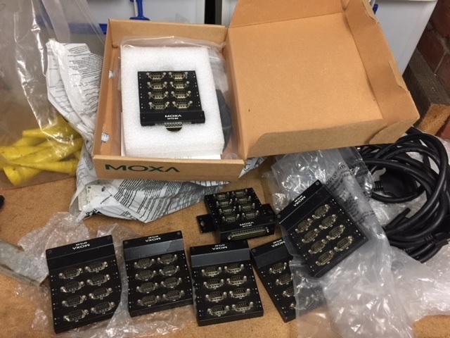 7 x Moxa Serial Connection Box
